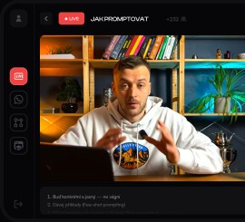 Živý stream AI Kruhu v komunitě